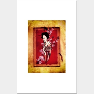 Japanese Geisha Posters and Art